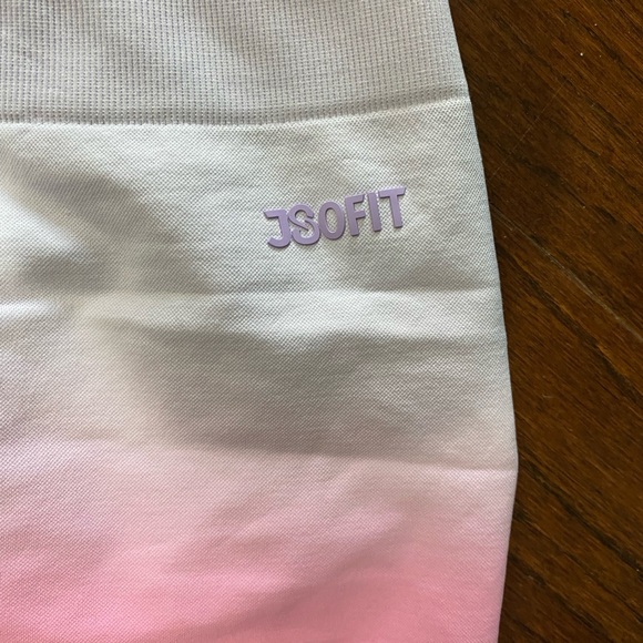 J80fit Scrunch Booty Gradient Biker Shorts  Ombré compression set of 3 size L - Picture 3 of 6